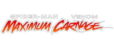 Spiderman Venom: Maximum Carnage logo for Sega Mega Drive